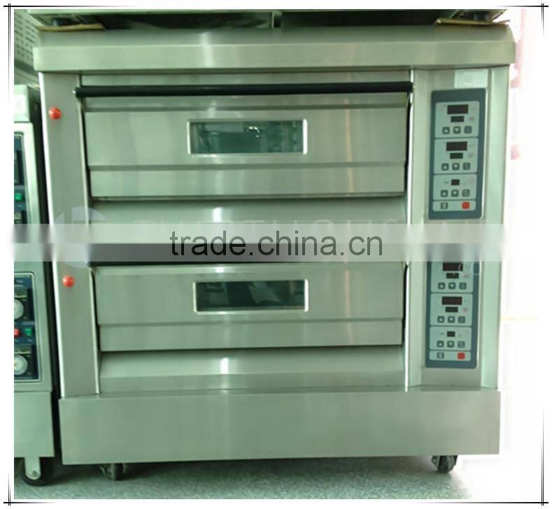 Gas Oven for Bread- 2 Deck 4 Trays, All S/S, Pan 40*60 cm, TT-O38D