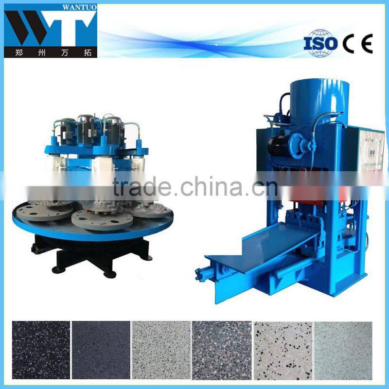 Double layers ceramic terrazzo tile floor making machine price