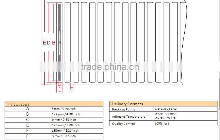 UHF RFID Tag ISO 18000-6C RFID Library Label for Files Management
