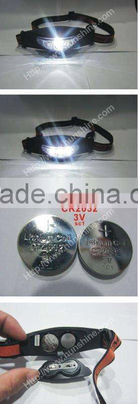 popular and mini led airtrek headlamp with 3 white LED