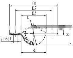 metall ball caster(phialiform)