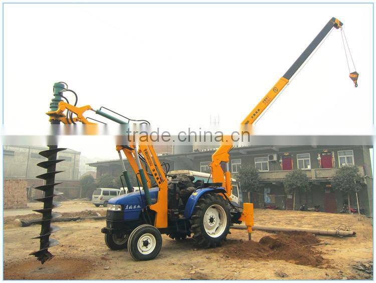 Hydraulic digging integrated machine with CE approved