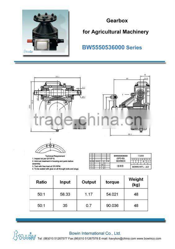 Farm Irrigation Wheel Drive Gearbox