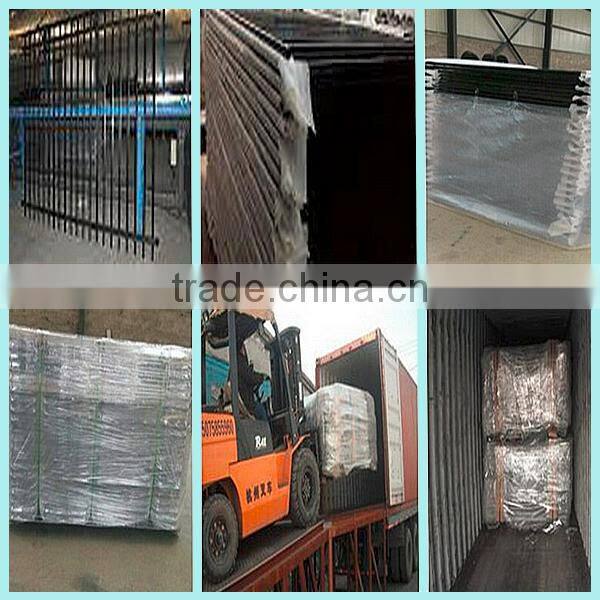 professional manufactory european style palisade fence with bright color