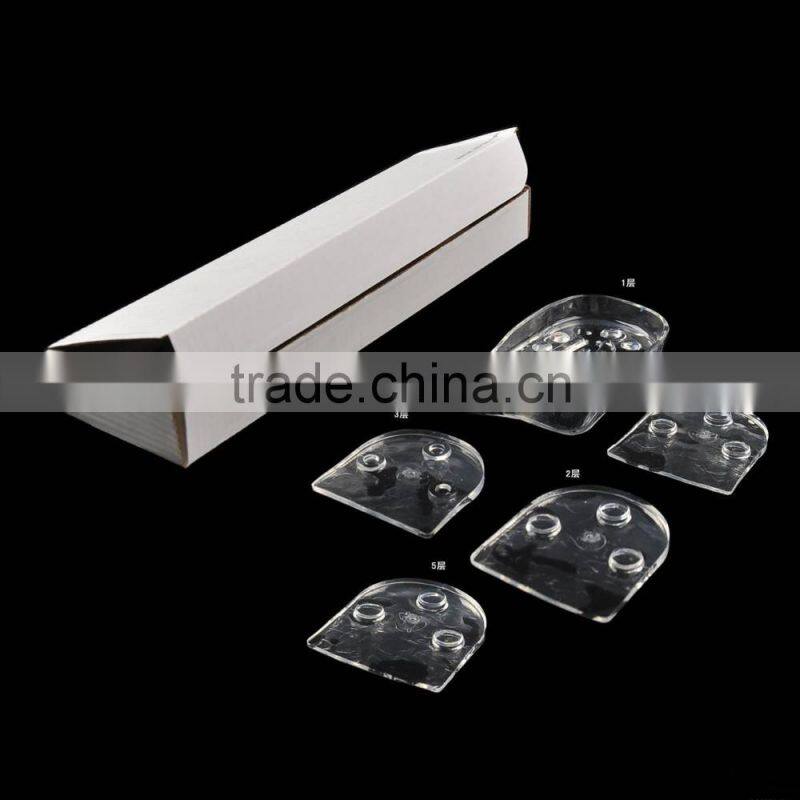 5 layers adjustable shoe lift heightening insole massager shoe pad