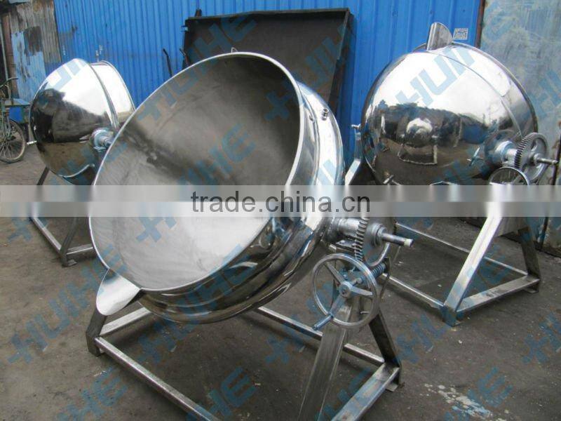 steam heating tilting chicken jacketed kettle/cooking pot