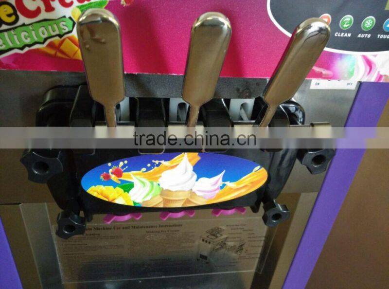 Counter top Commercial 3-flavor ice cream machine BQL-839T TEL: 0086-13632272289