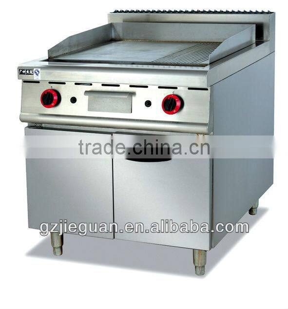 stainless steel CE gas griddle with cabinet (GH-986)