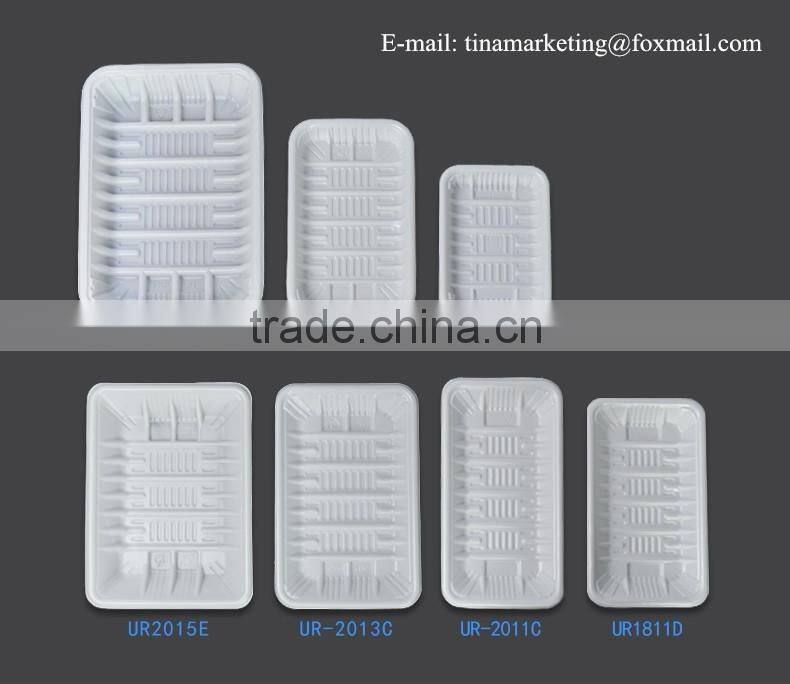 PP/PS/BOPS High Quality Disposable Supermarket Food Packaging Tray for Fresh Meat, Fruit, Vegetable Manufactory Price