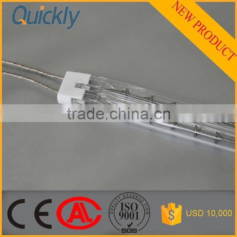 Infrared transparent quartz heating element for Printing