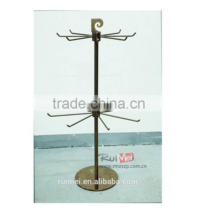 3-Tier Rotating Metal Wire Fashion Jewelry Display Table