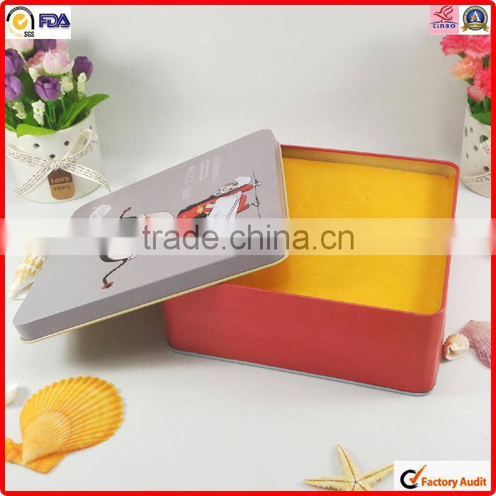 food packing wholesale metal square high quality wine tin can