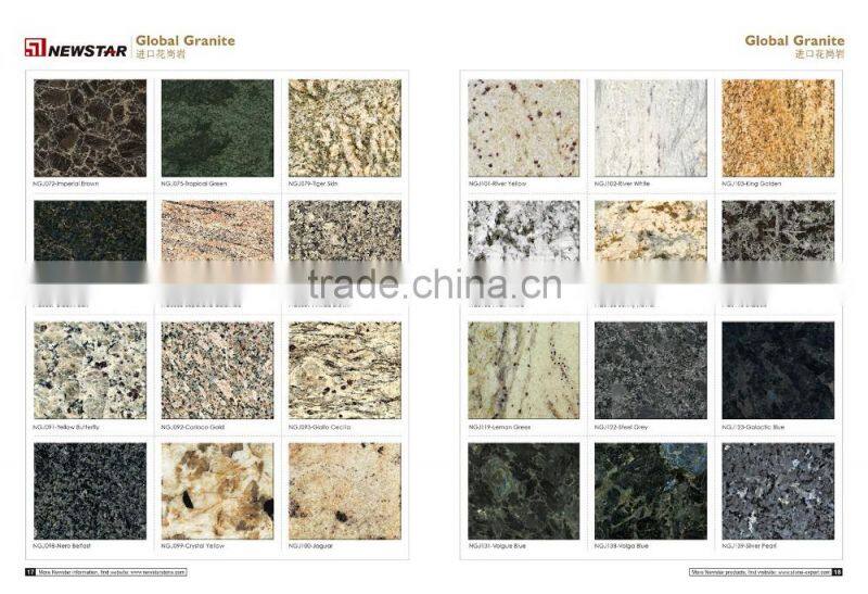 Newstar Plolishing Atlantic Stone Floor Tile Sky Blue Grey Granite