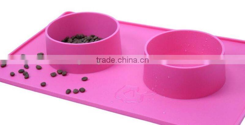 Silicone No Slip Large Dog Water Bowl Mat