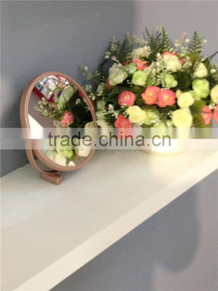 Plastic Cheap Oval Shaped Cosmetic Mirror Double Side Makeup Mirror