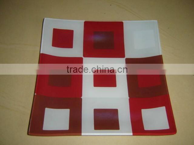 Fruit printing glass plate custom printing glass plate