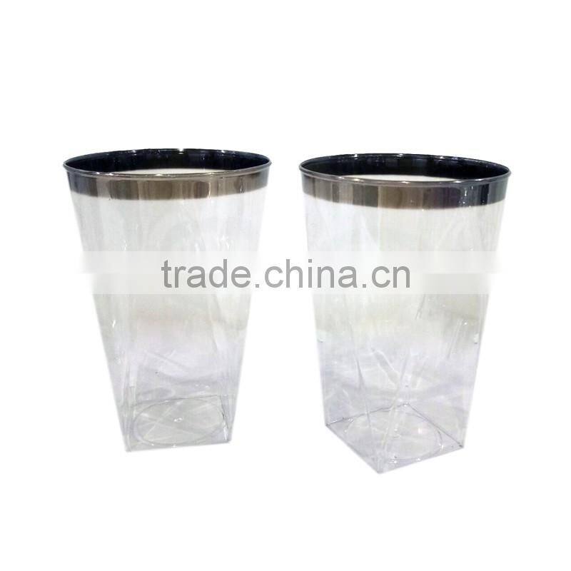 Silver coated ps wine cup wholesale