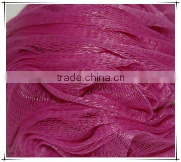 PE Mesh Pumpkin Ball Bath Sponge Plastic Netting