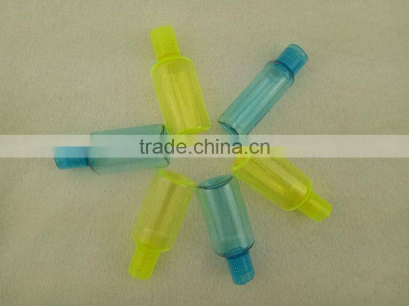 7pcs cheap color plastic travel bottle set travel bottle kit bottle container