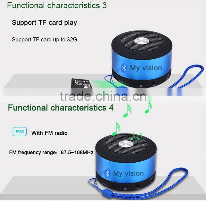 2016 High Quality MY VISION N8 Speaker Super Waterproof Bluetooth Speaker Bluetooth 3.0 Mini Speaker