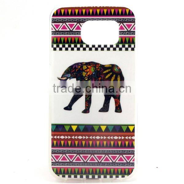 Hot selling IMD process case TPU mobile phone case protective soft back covers for Samsung S6 Edge