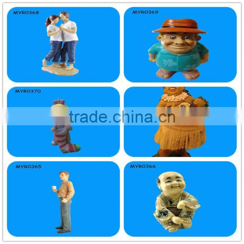 Funny Beach Man Resin Statue