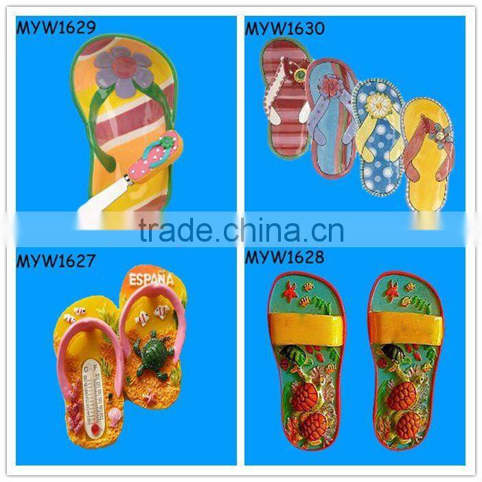 resin Sandals polyresin shoes advertising fridge magnet