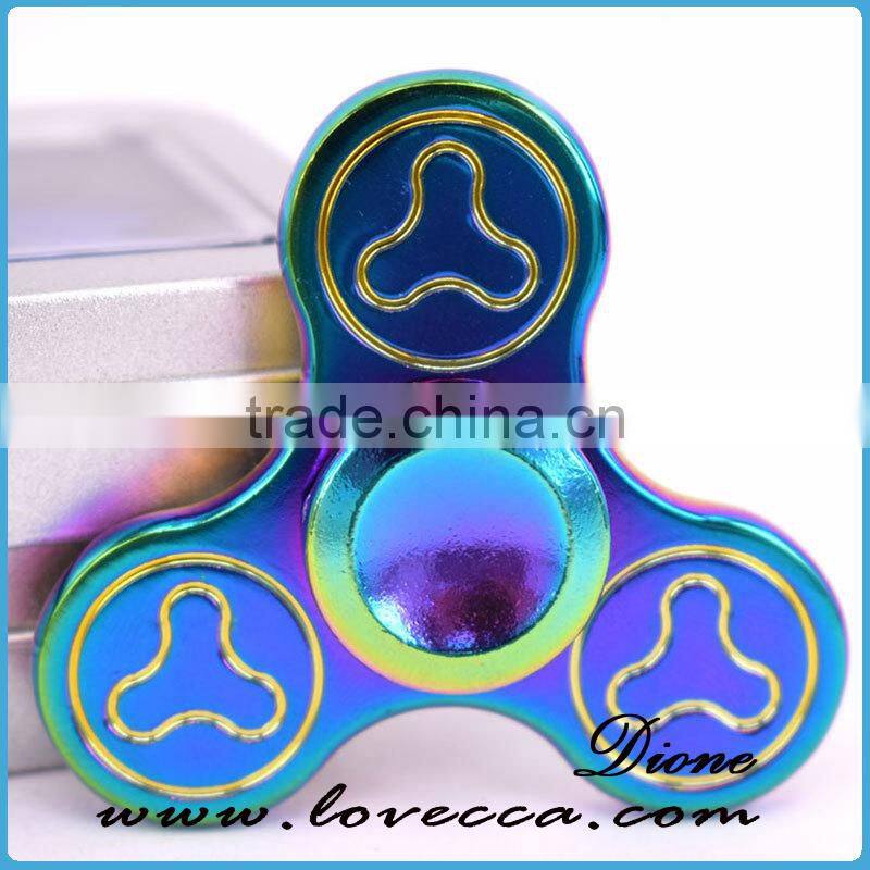 Colorful New Arrival Anti-Stress Toys bearing EDC Metal Alloy Fidget Spinner