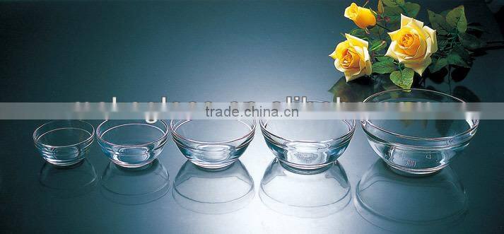 glass bowl /salad glass bowl/Stackable 5pcs glass cooking/food storage bowl set