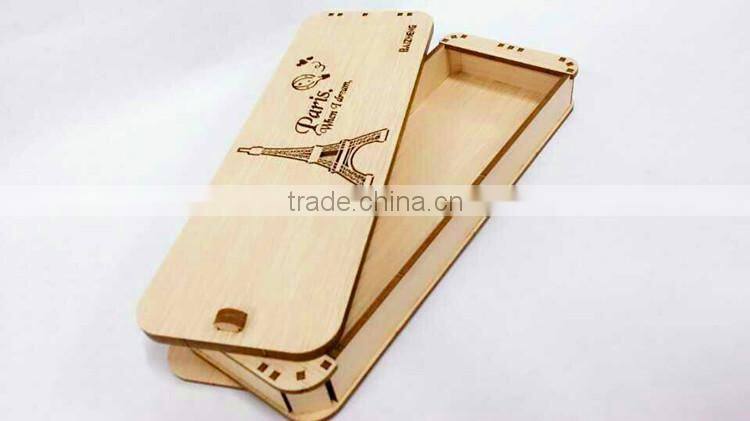 South Korea stationery wooden create pencil case