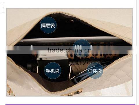 Custom High Quality Genuine Leather Lady Tote Bag