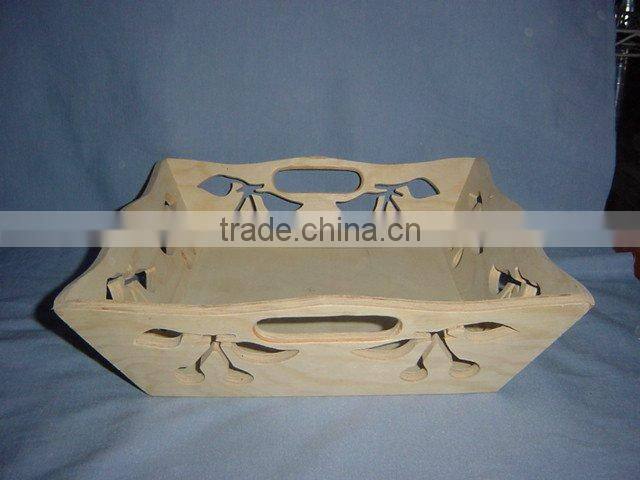 small wooden fruit tray