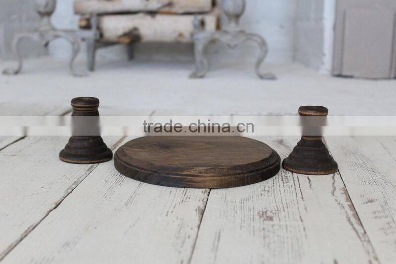 Wedding Decor Rustic White Candle Holder