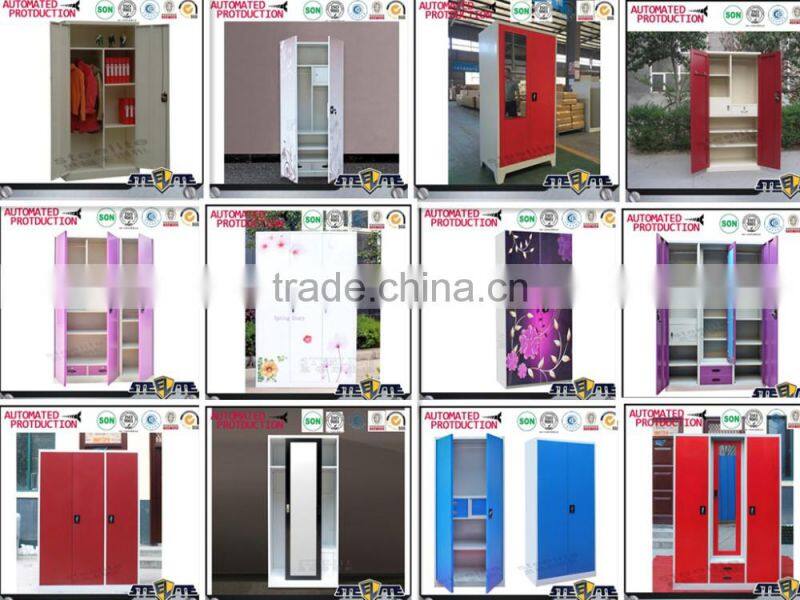 Color red lockers changing room lockable wardrobes bedroom