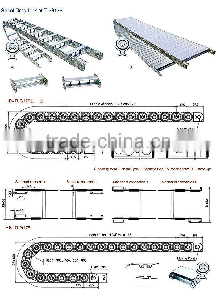 TGL stainless steel totally enclosed Cable Chain drag chain