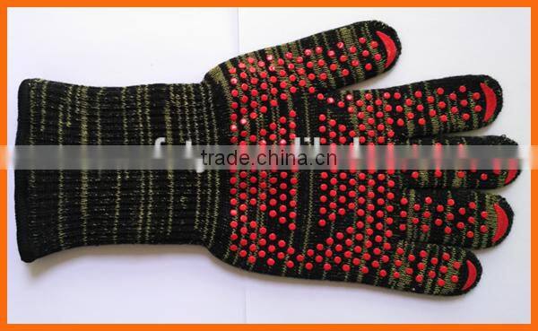 Custom Silicone Grip Heat and Cut Resistance Gloves for Kitchen Use
