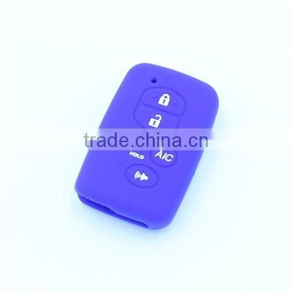 Silicone car key covers, remote key case for toyota 5 buttons