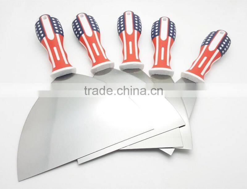 2016 New arrival American flag handle Carbon steel blade putty knife