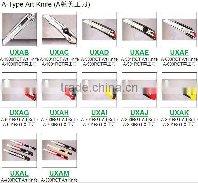 utility knife retractable blade box cutter art knives snap off lock razor blade aluminum alloy shell