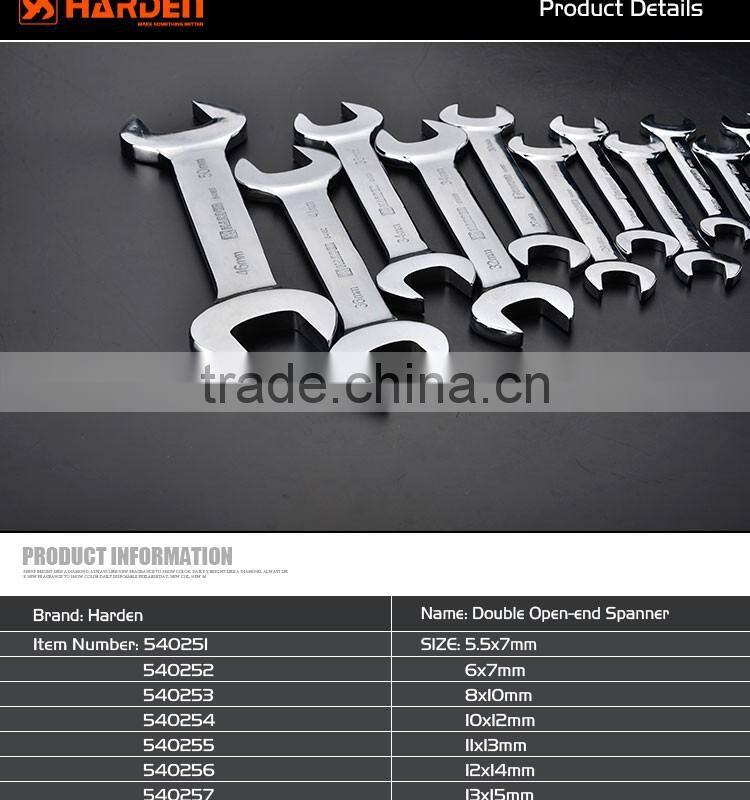 flexible combination wrench Cr-v open end mirror polished spanner wrench set