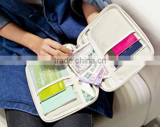 600 polyester passport bag for travel