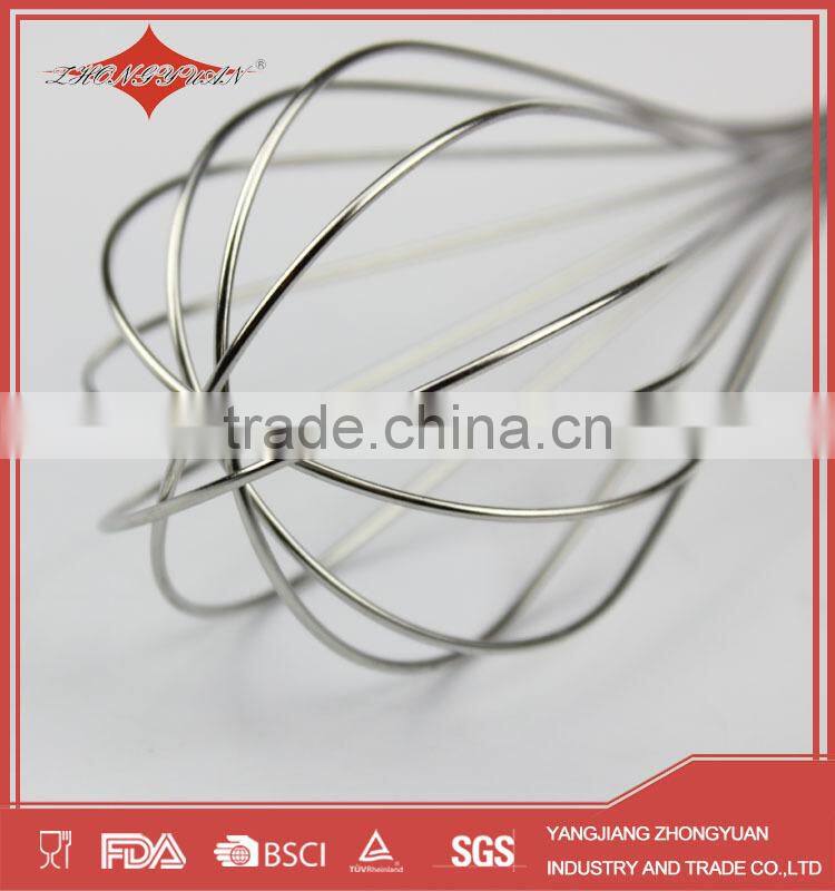 10" rotating stainless steel wire manual egg beater for 2015 new product kitchen tools