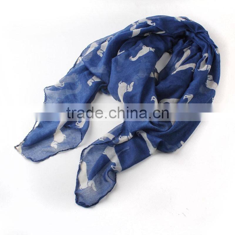 2015 New Fashion 9 Color Animal Print Scarf Cotton Women Scarves