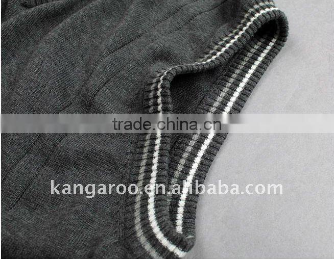 Mens 2011 season 100%cotton pullover sleeveless sweater