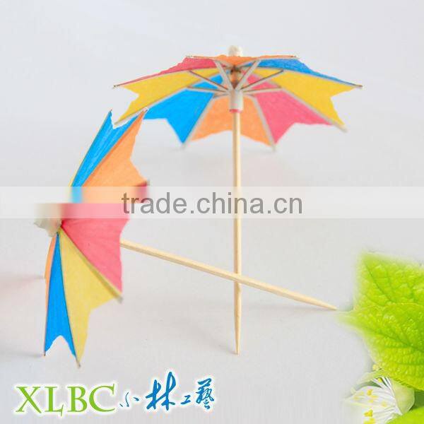 Party wooden parasol picks