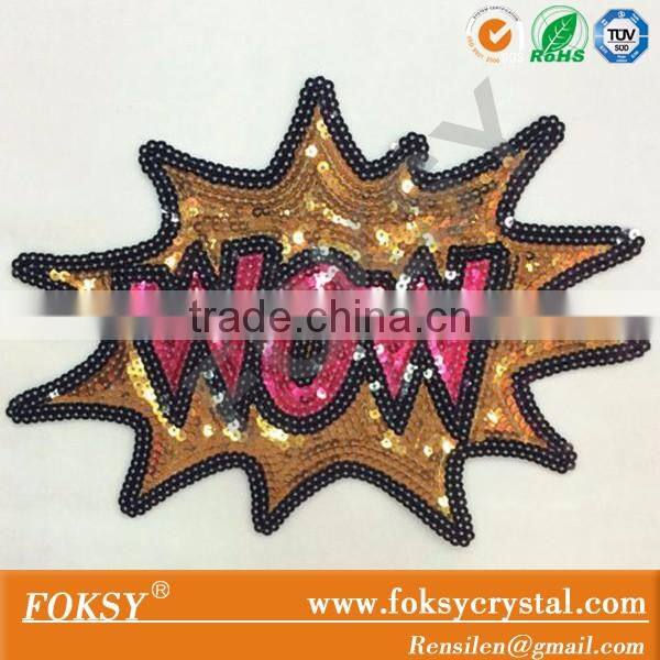 Lovely strawberry sequin design pineapple embroidered patches