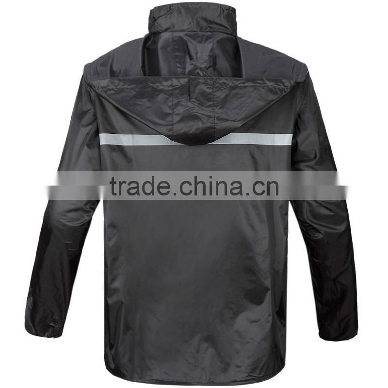 Waterproof workwear custom rain coat security overall safety raincoat