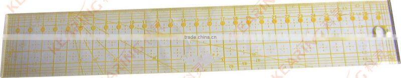 Kearing pro square ruler template 16cm*16cm acrylic patchwork quiting rulers with diagonal line for sewing# KPR1616