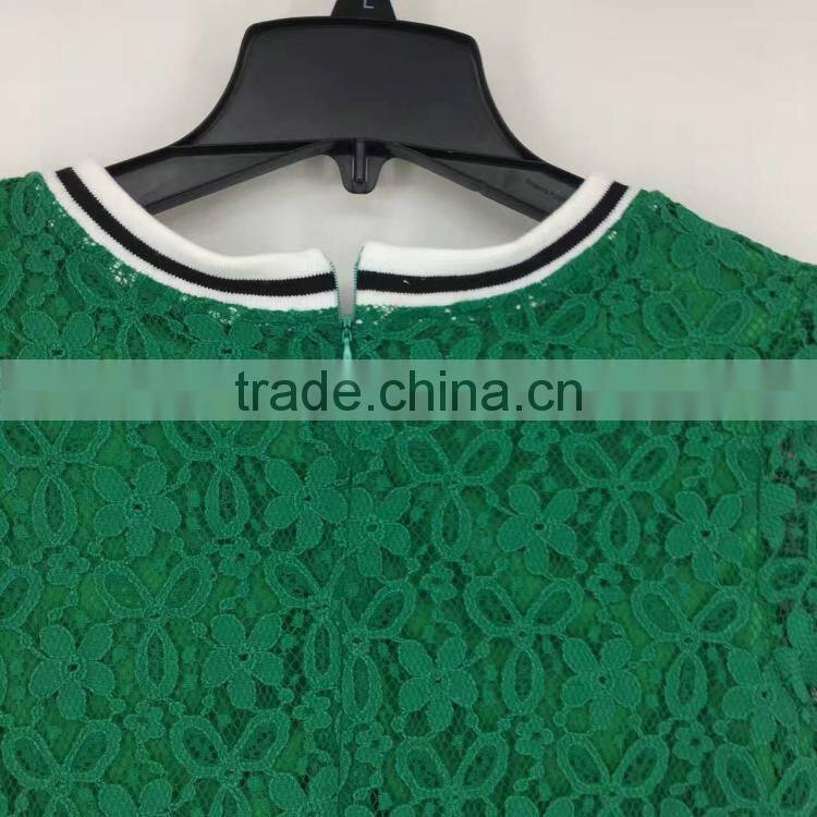 Yiwu leftover stock latest design ladies lace dress