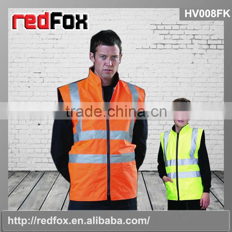 high visibility security padding guard safety vest custom logo
